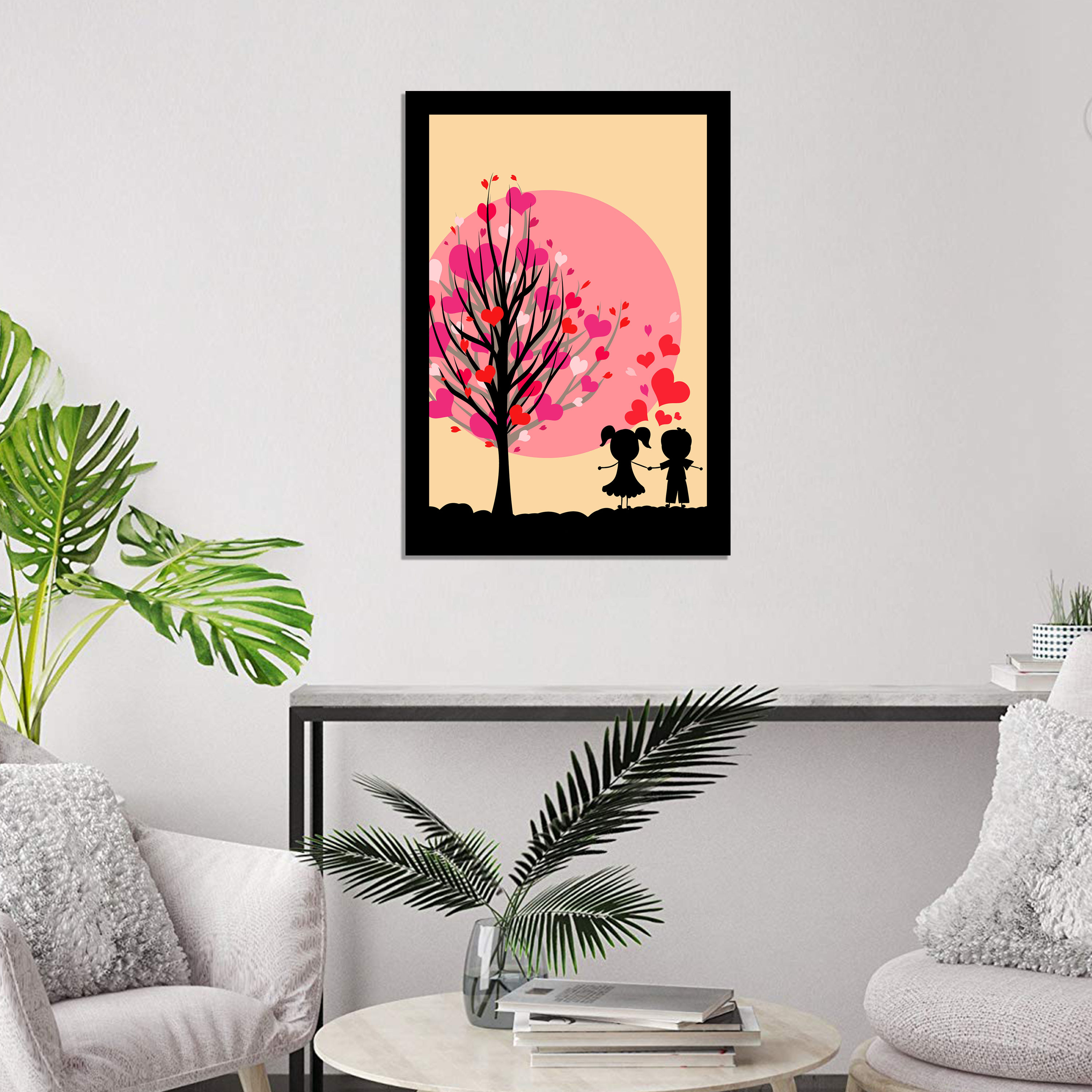 Wens Laminated Valentine Quotes with Frame