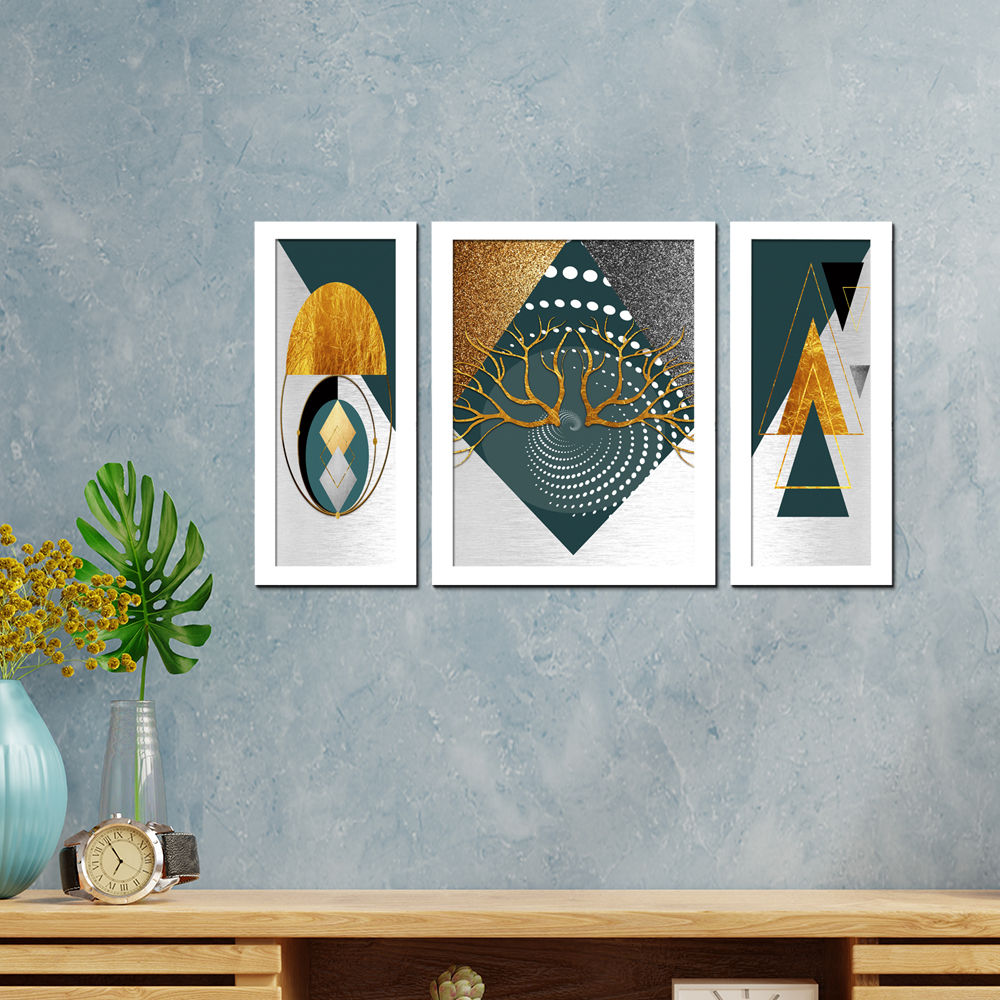 Wens Set Of 3 Architectural Wall Art Painting