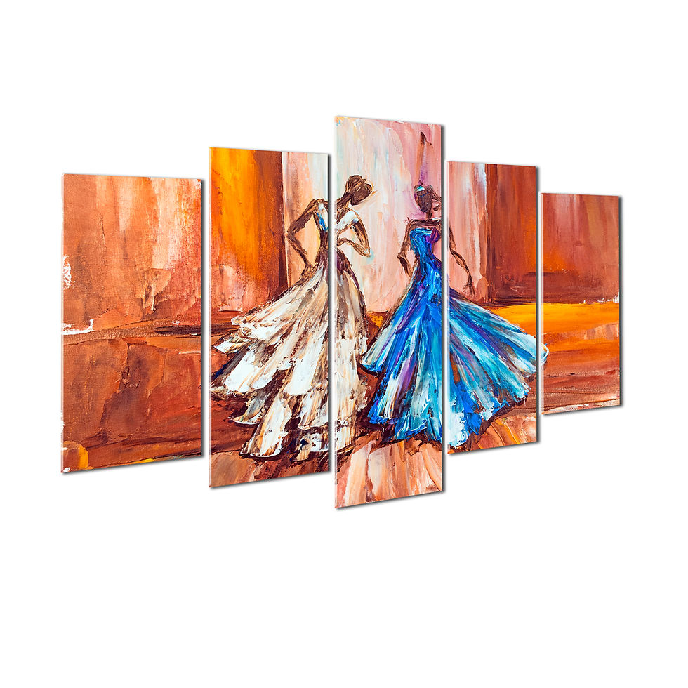 Thumbnail: WENS "Modern Women Art" Laminated 5 Panels Wall Art (24x40 Inch)
