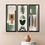 Thumbnail: WENS Set Of 3 Multicolor Mid Century Nordic Framed Paintings