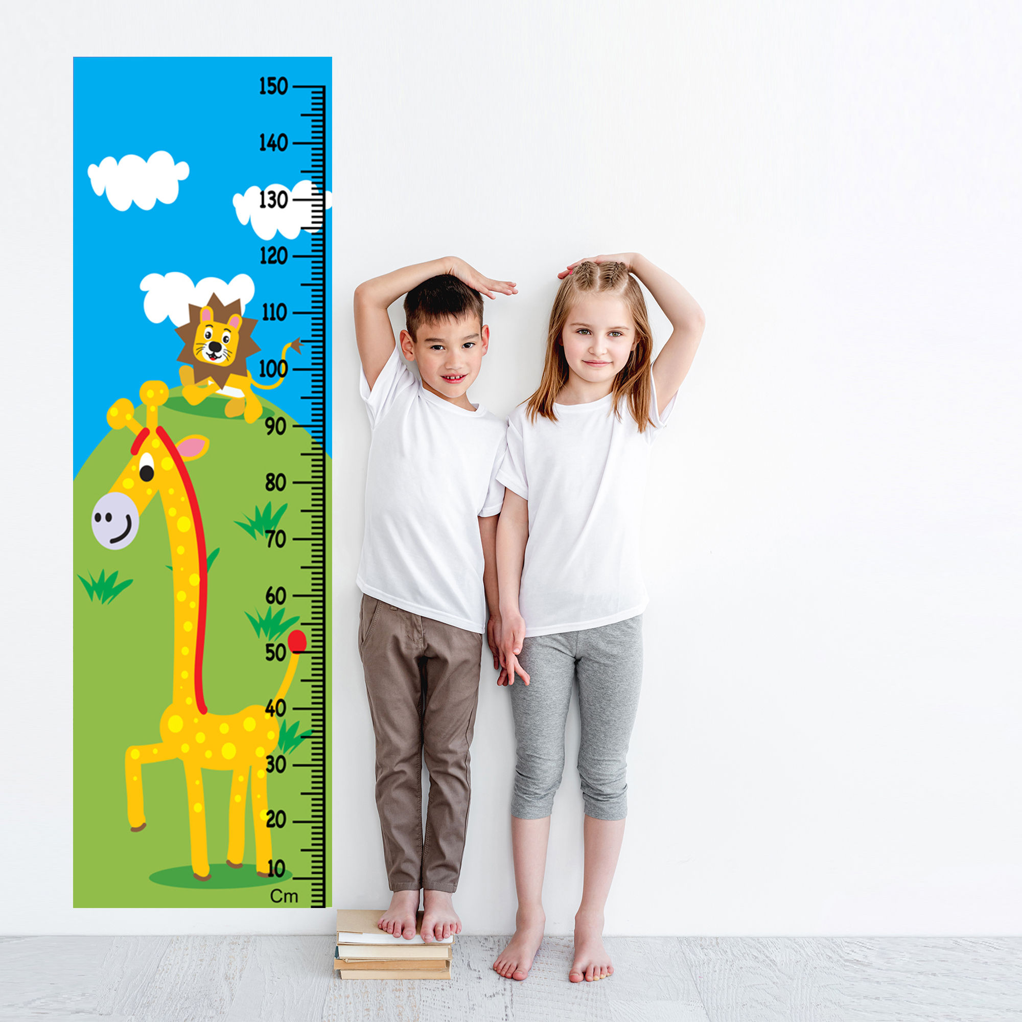 WENS Jungle Theme Height Chart Wall Decal/Growth Chart-Vinyl