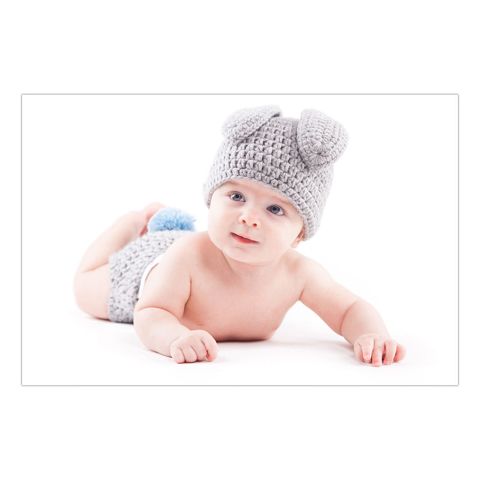 Thumbnail: WENS Set Of 4 HD Digital Printed Cute Baby Poster