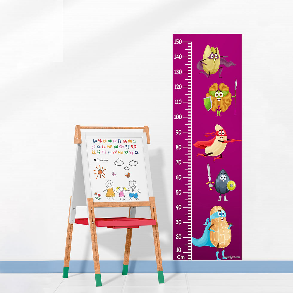 Thumbnail: WENS Monster Birds Kids Height Chart (18 x 59 Inches)