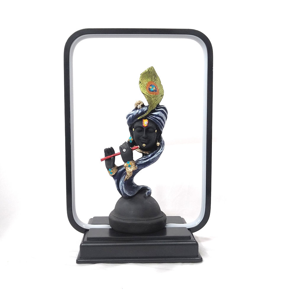 Thumbnail: WENS Multicolor 15 Inch  Gautama Buddha Statue Decorative Set with LED light