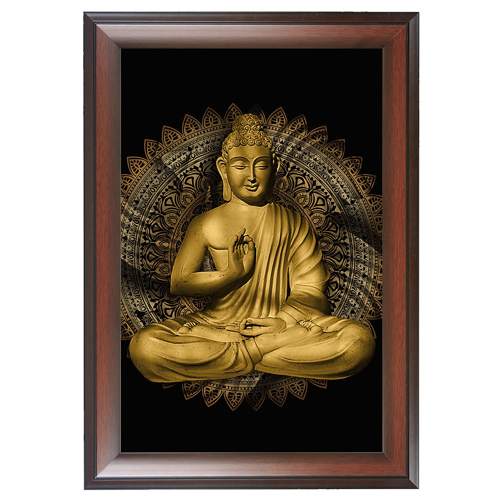 Thumbnail: WENS  Blessing of Buddha Wall Painting, Multicolor