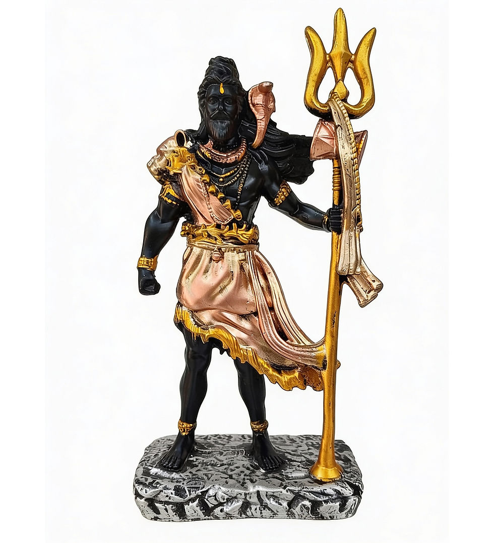 Thumbnail: Standing Lord Shiv Polyresin  Statue (Black)