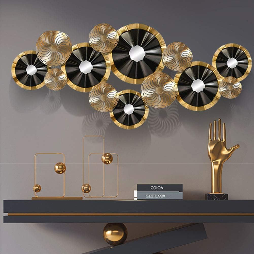 Black and Gold Metal Wall Art