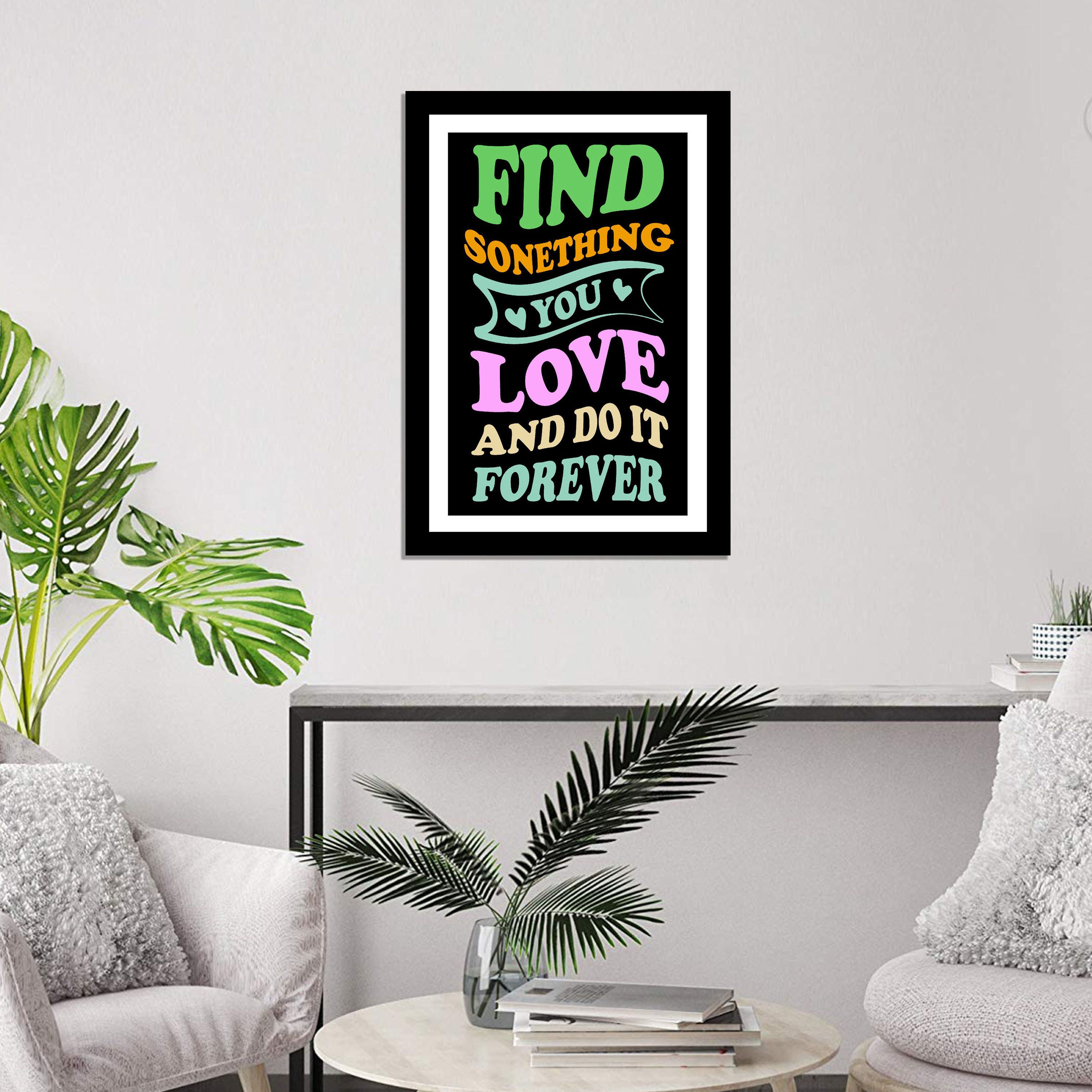 Wens Laminated Valentine Quotes with Frame