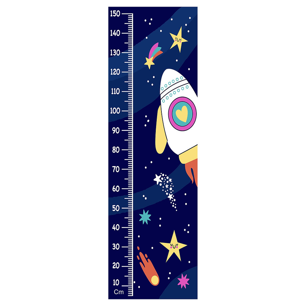 Thumbnail: WENS Advanture in Space Height Chart Wall Decal/Growth Chart-Vinyl