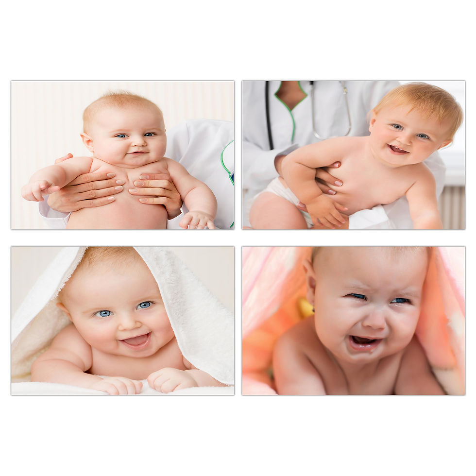 Thumbnail: WENS Set Of 4 HD Digital Printed Cute Baby Posters