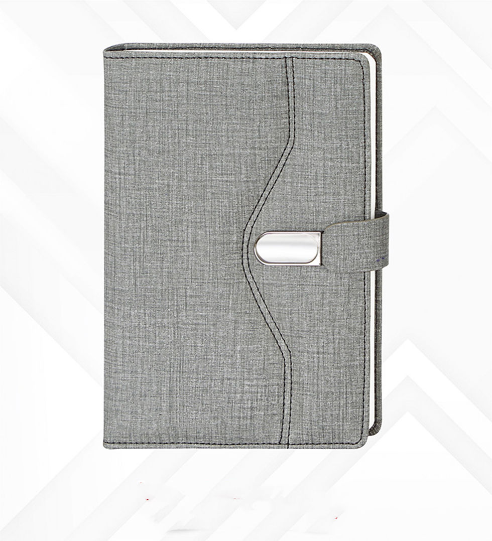 Thumbnail: 4 in 1 Grey Notebook, Pen, Keychain & Cardholder Combo Gift Set