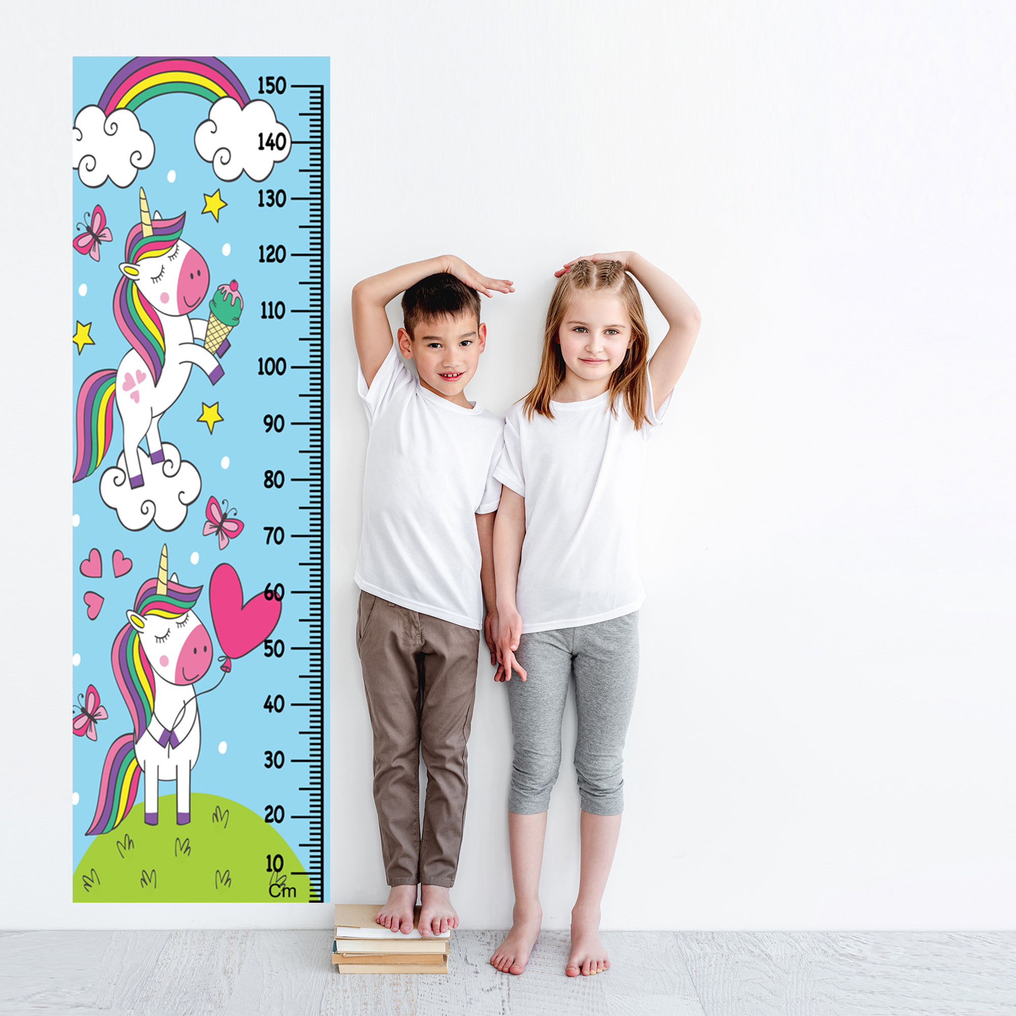 WENS Unicorn Height Chart Wall Decal/Growth Chart-Vinyl