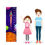 Thumbnail: WENS Muticolor Fly Your Way Kids Height Chart (18 x 59 Inches)