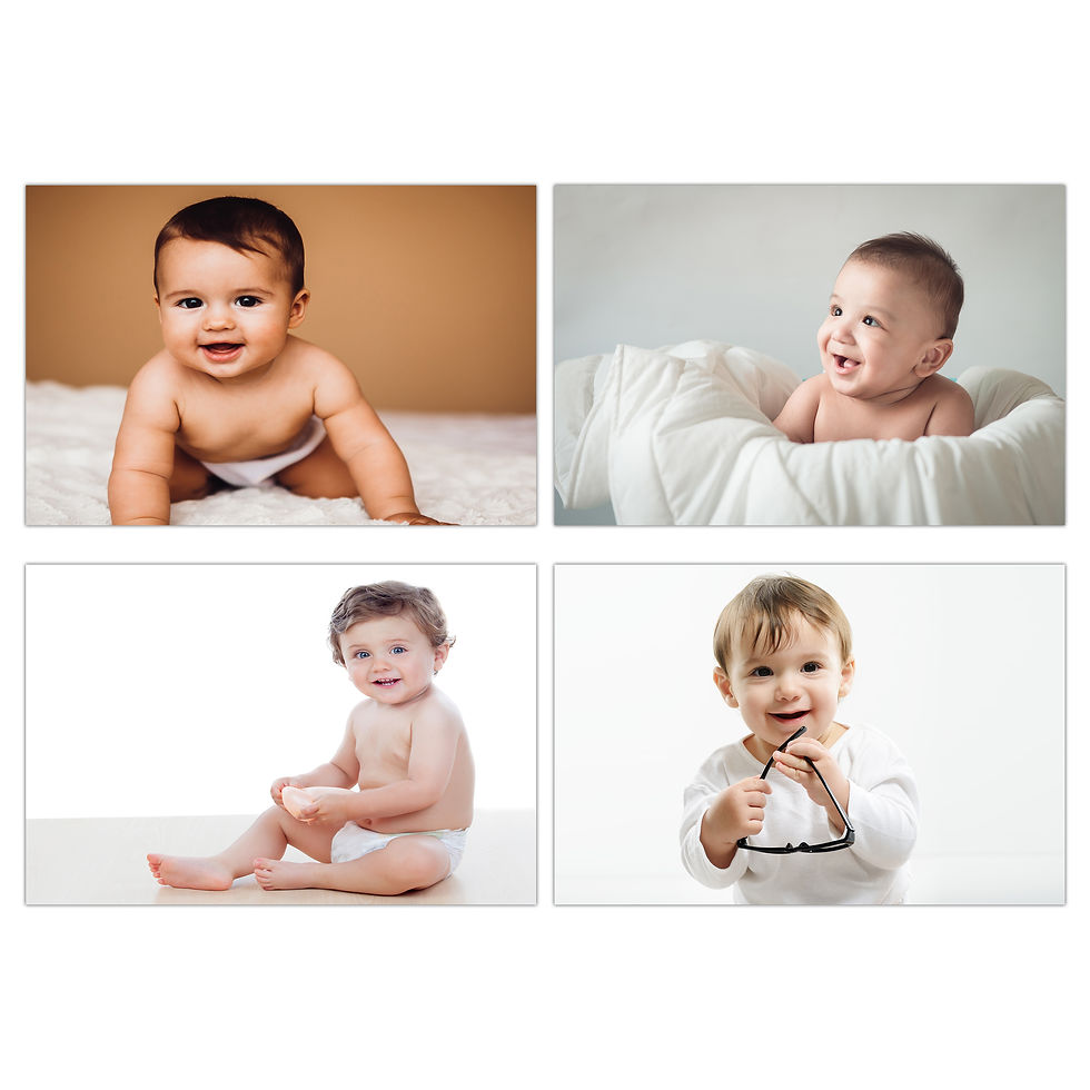 Thumbnail: WENS Set Of 4 HD Digital Printed Cute Baby Poster