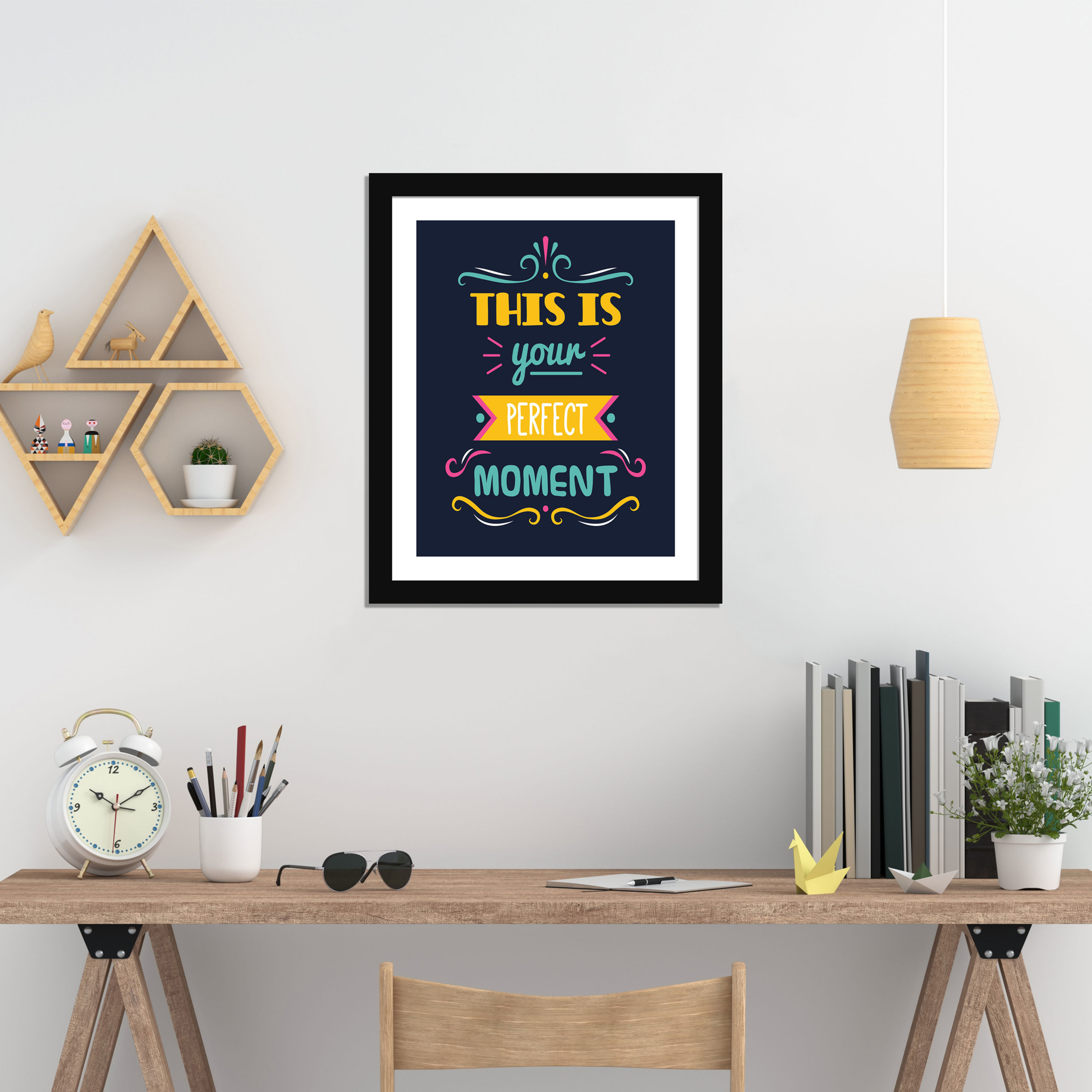 WENS Framed  "Inspirational Quotes " with Front Acrylic Glass