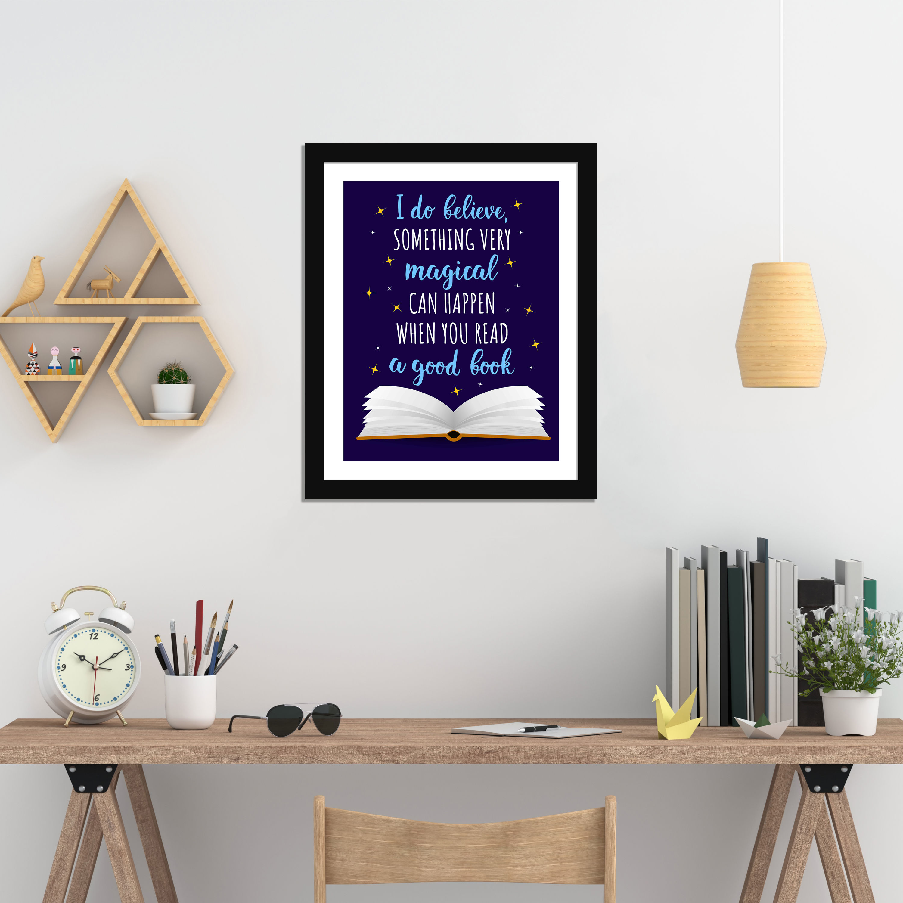 WENS Framed  "Inspirational Quotes " with Front Acrylic Glass