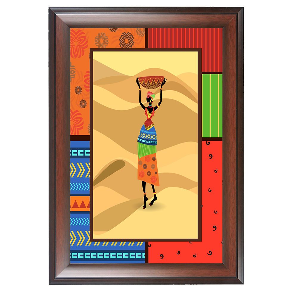 Thumbnail: WENS  Morden African Art  Wall Painting, Multicolour