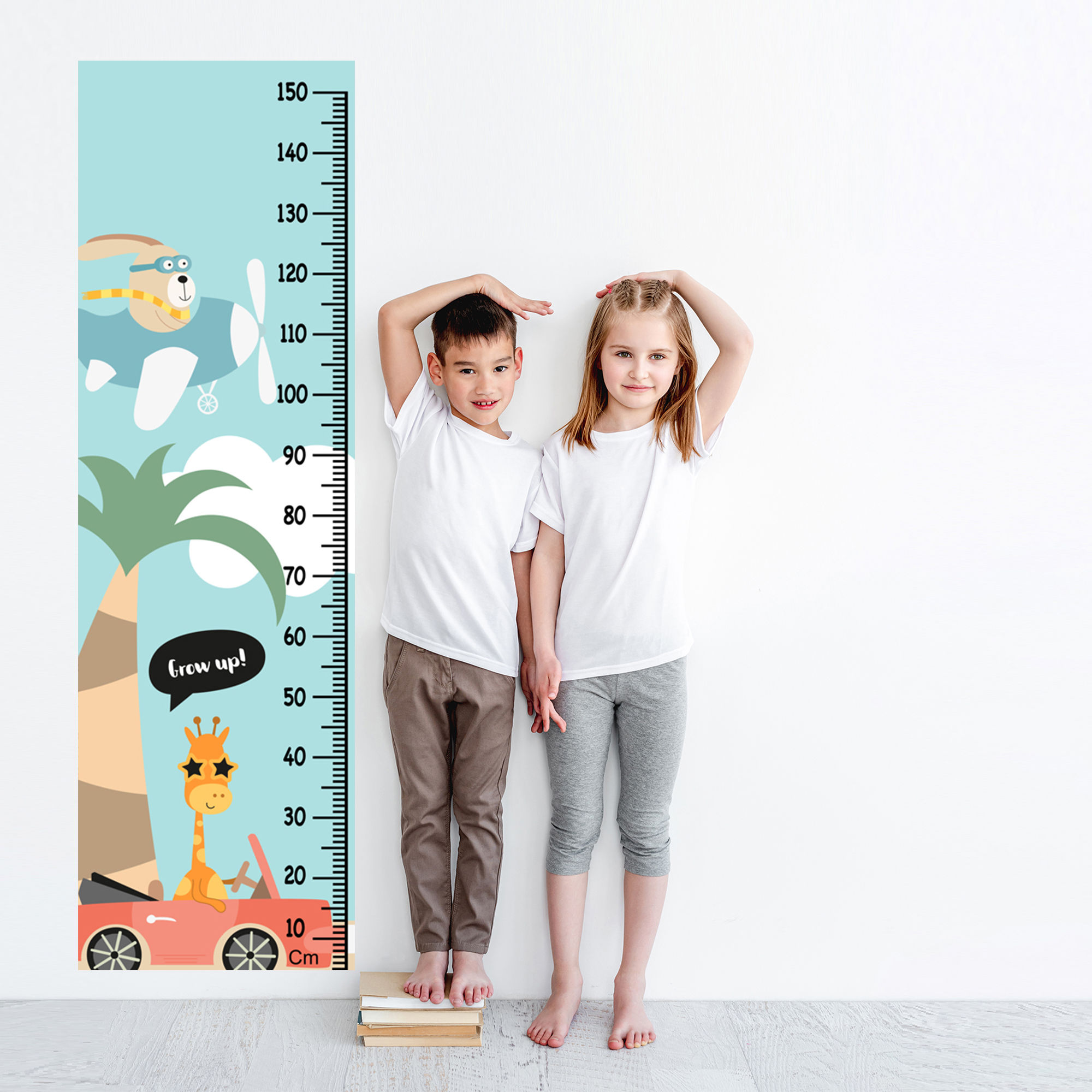 WENS Grow Up Height Chart Wall Decal/Growth Chart-Vinyl