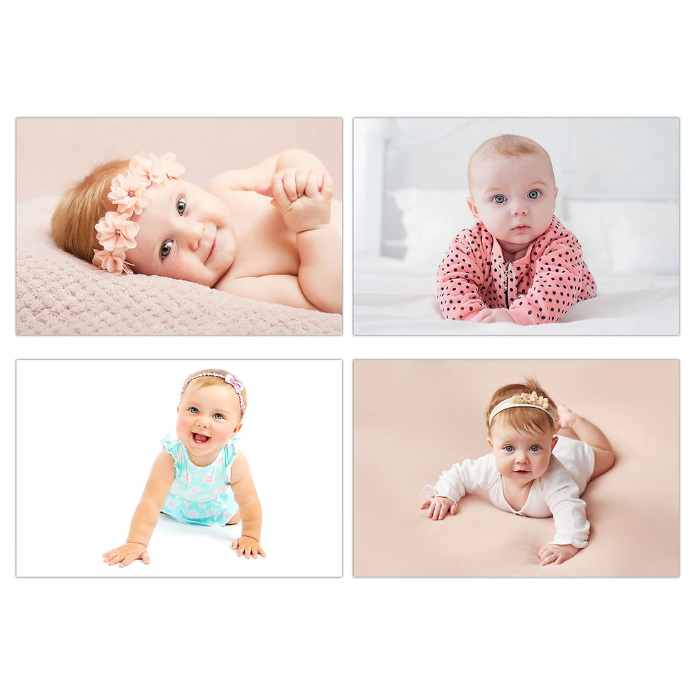 Thumbnail: WENS Set Of 4 HD Digital Printed Cute Baby Poster