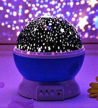 WENS Star Master Rotating 360 Degree Moon Night Light Lamp Projector with Colors