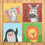 Thumbnail: Wens Cute Animals Laminated Wall Panels Set of 4