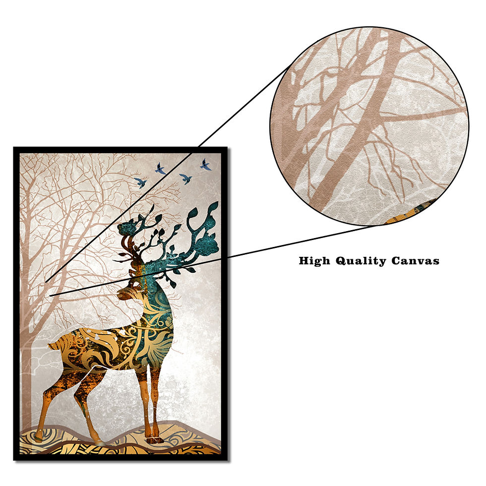 Thumbnail: WENS Abstract Sunflower Framed Canvas Set of 3 Painting for Home Decor