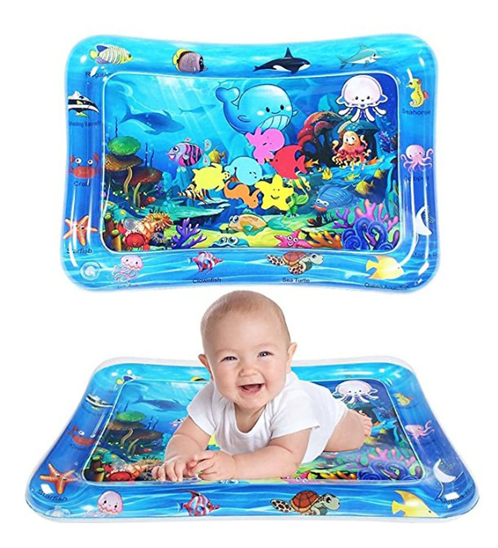 Baby Kids Water Play Mat Toys Inflatable Tummy Time Leakproof Water Play Mat