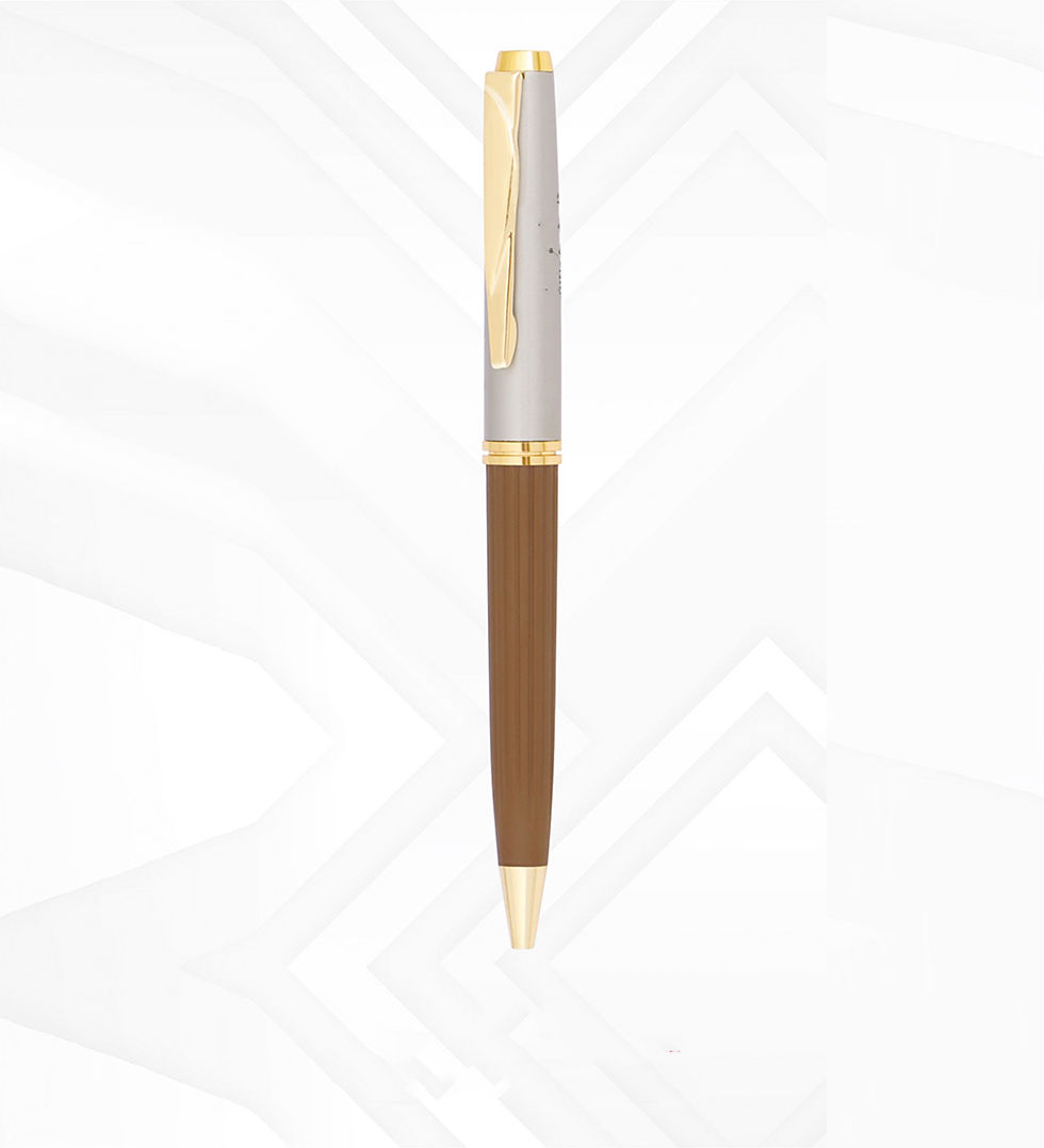 Thumbnail: 2 in 1 Brown Keychain and  Pen Combo Gift Set