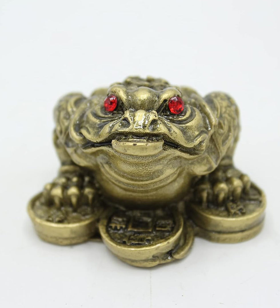 Resin Vastu Money Frog for Money, Health, Wealth & Good Luck