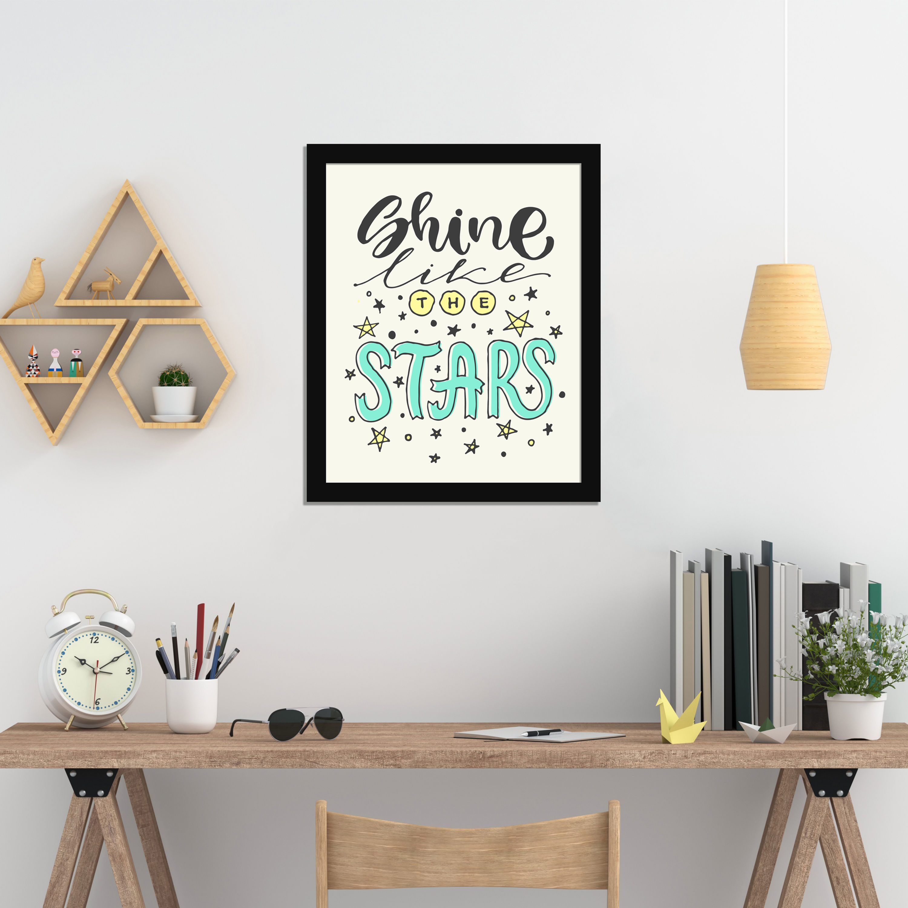 WENS Framed  "Inspirational Quotes " with Front Acrylic Glass