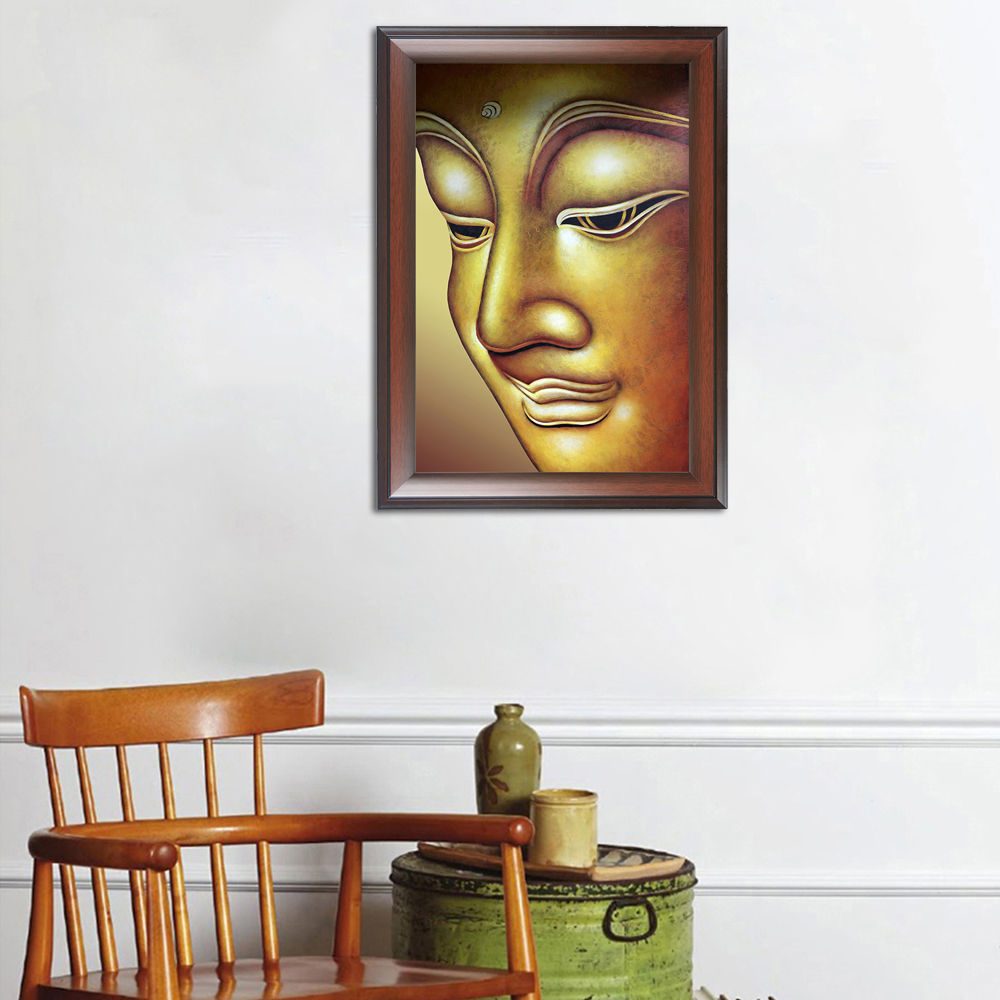 WENS  Divine Buddha Wall Painting, Multicolour