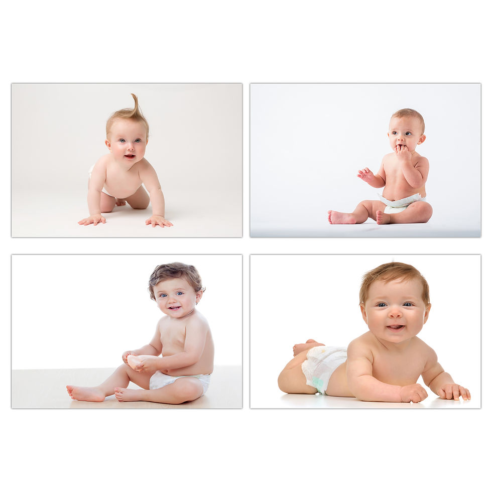 Thumbnail: WENS Set Of 4 HD Digital Printed Cute Baby Poster