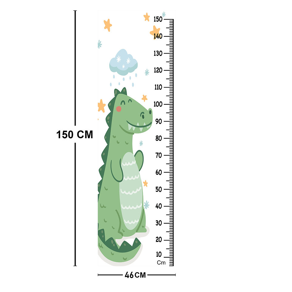 Thumbnail: WENS Cartoon Alligatuor Height Chart Wall Decal/Growth Chart-Vinyl
