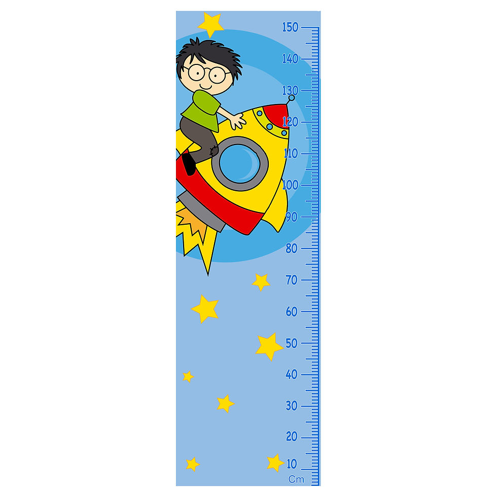 Thumbnail: WENS Sky Rider Height Measurement Removable Vinyl Sticker
