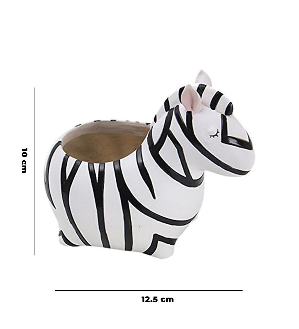 Thumbnail: Handcrafted Resin Baby Deer and Mini Zebra Creative Succulent Flower Pot