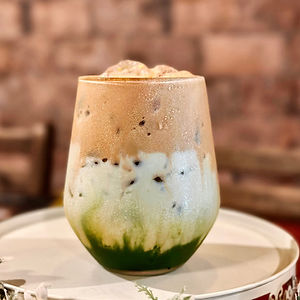 Dirty Iced Matcha Latte