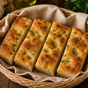 Focaccia Garlic Bread Basket