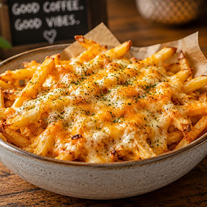 Cheesy Oven Baked Fries