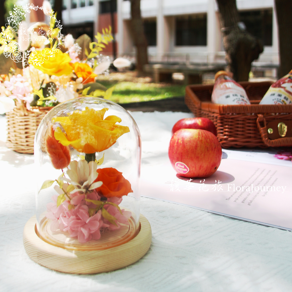 課程-夏日不凋花玻璃盅