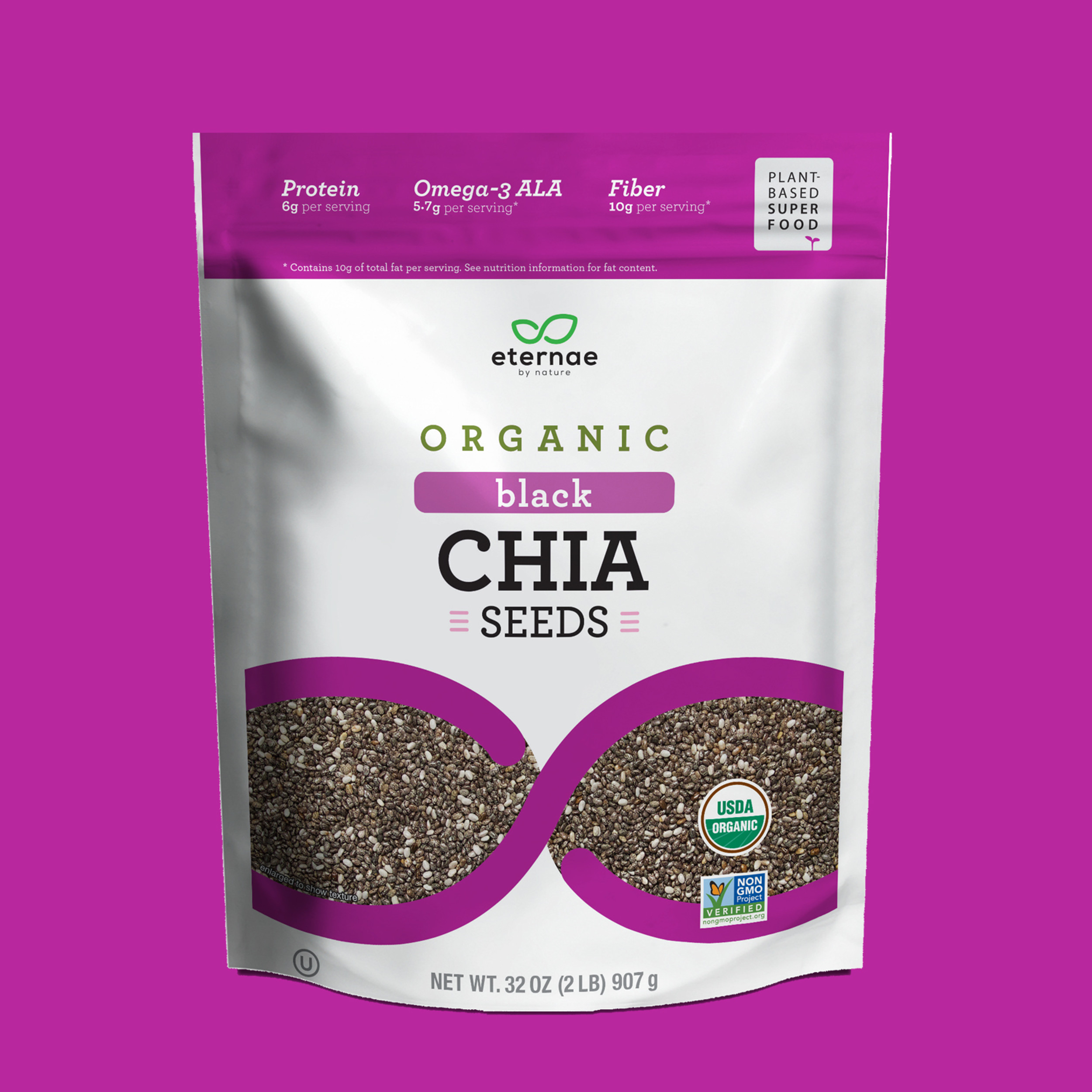 Organic Black Chia Seeds Eternae by Nature