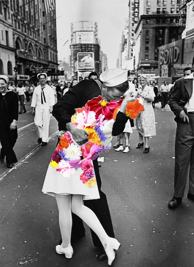 KISSING THE FLOWERS HELLO