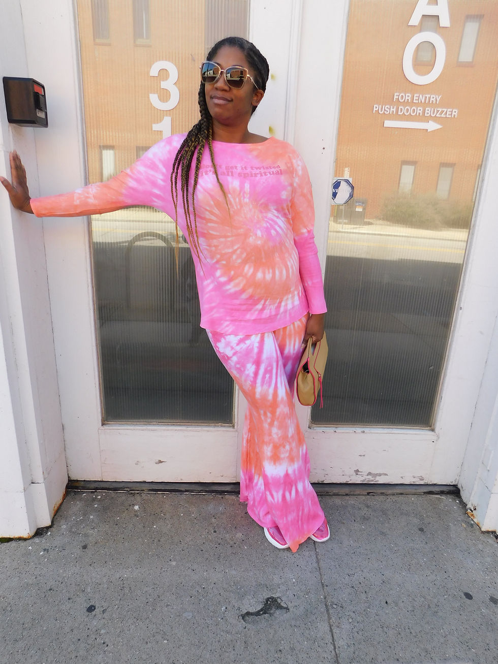 Thumbnail: Swirl Tie Dye Wide Leg Pants
