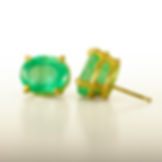Thumbnail: EMERALD STUD EARRINGS