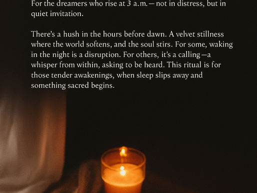 The Midnight Bloom - An Aromatherapy Ritual for Gentle Wakefulness