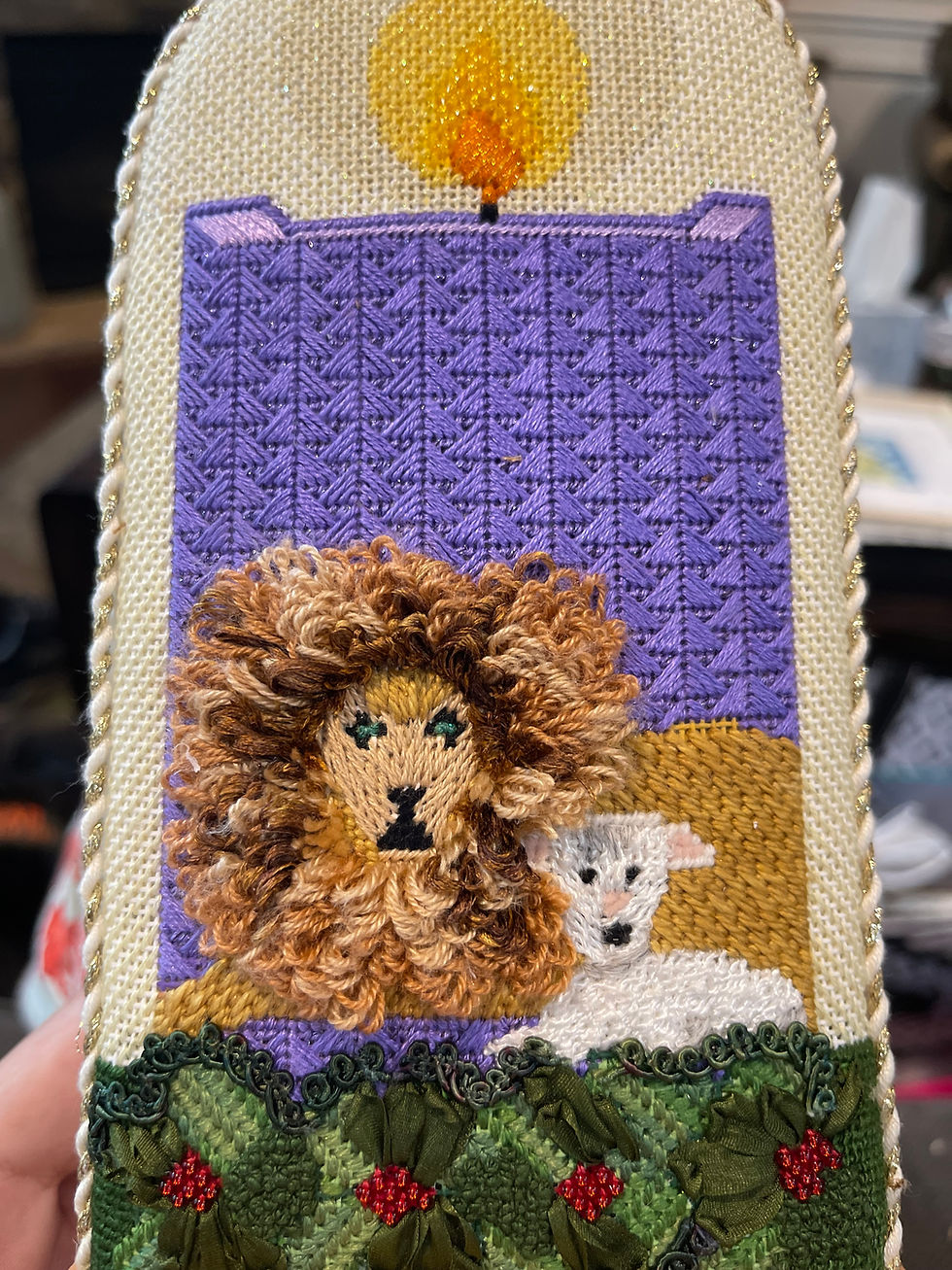 Advent Candle 1 - Mary Katherine Needlepoint