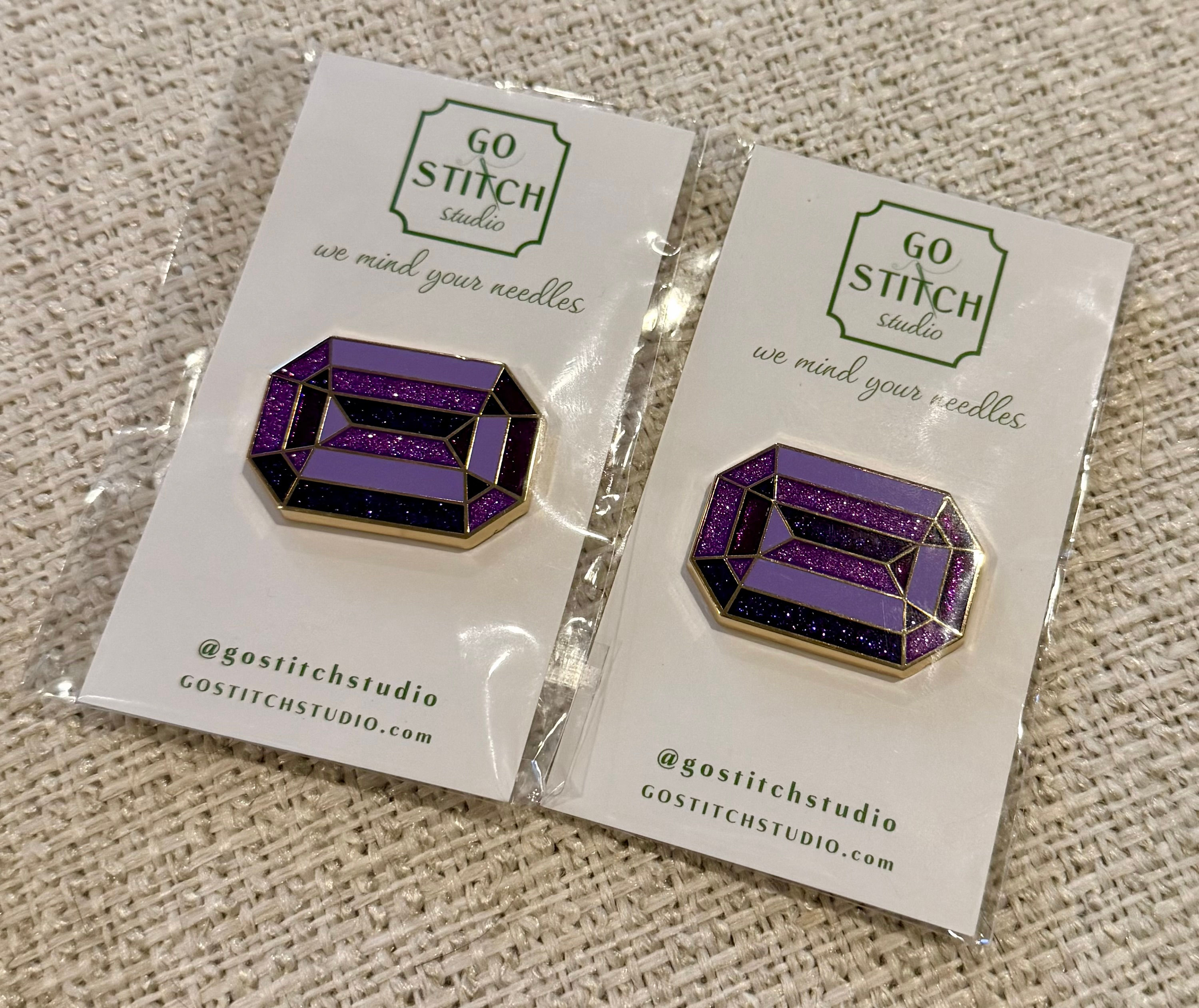 The Duchess Amethyst  Needle Minder - Go Stitch Studio
