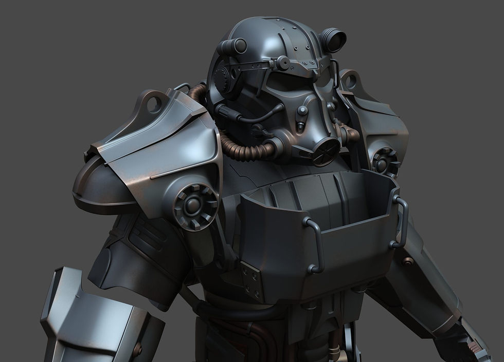Thumbnail: Helmet Accessory for T60 Fallout Costumes | Scaled to Fit | Raw DIY Kit