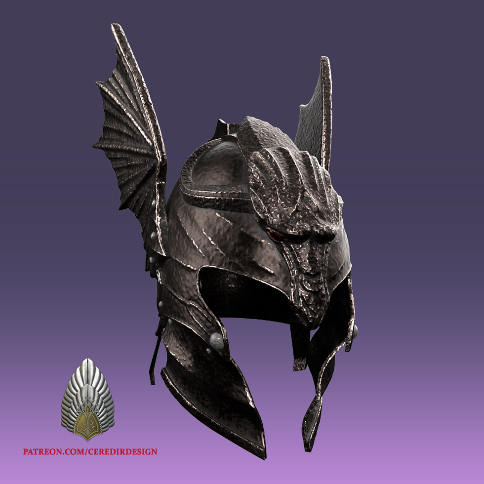 Daemon Targaryan Helmet | Raw DIY Helmet Accessory | Scaled to Fit