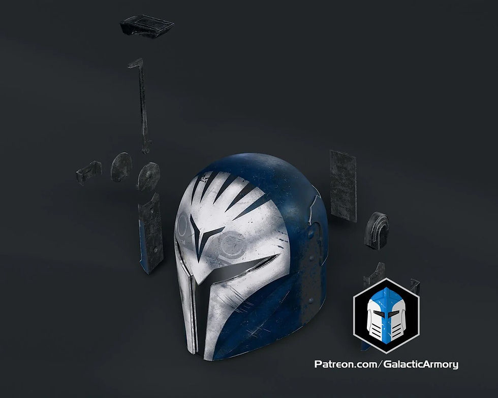 Thumbnail: Bo-Katan Helmet DIY Kit with Visor | Scaled to Fit