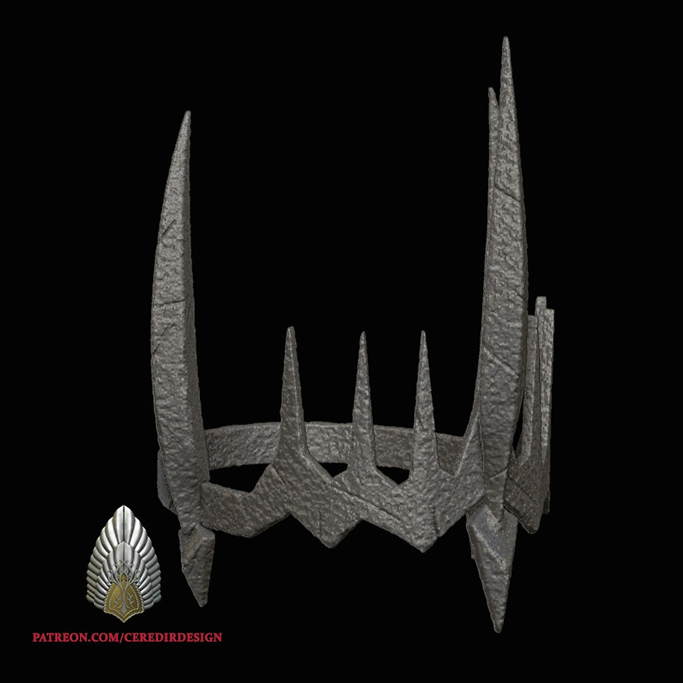 Thumbnail: Crown for your Sauron Costume | Raw DIY Kit | Wearable Accessory
